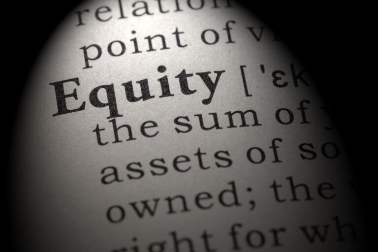 an image showing page with text on it, with focus on equity word which is bold as compared to other words, this image represents how to spot equity release companies to avoid