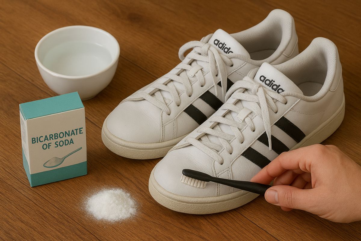 how to clean trainers with bicarbonate of soda