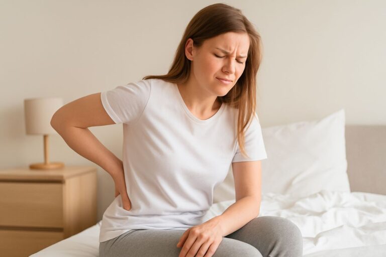 what causes lower back pain in females
