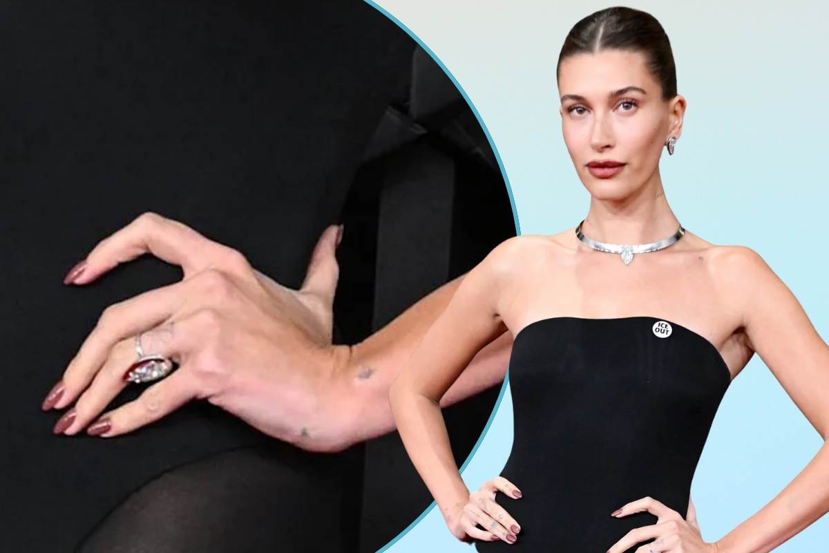 Hailey Bieber grammy nails 2026