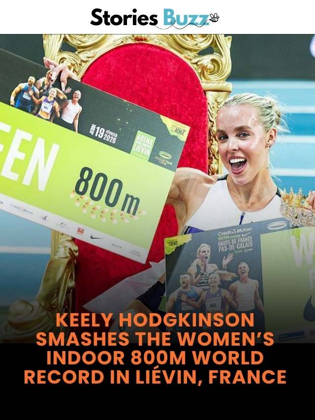 Keely Hodgkinson breaks the indoor 800m world record in Lievin