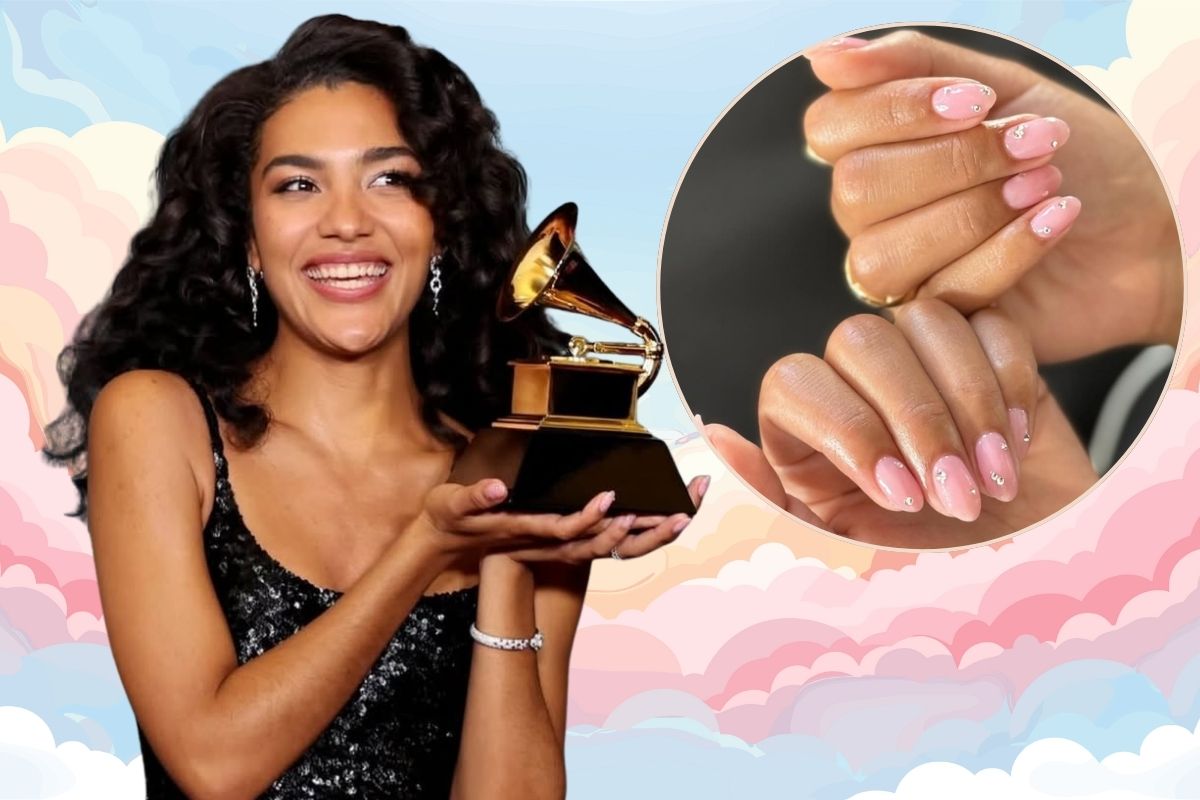 Olivia Dean grammy nails 2026