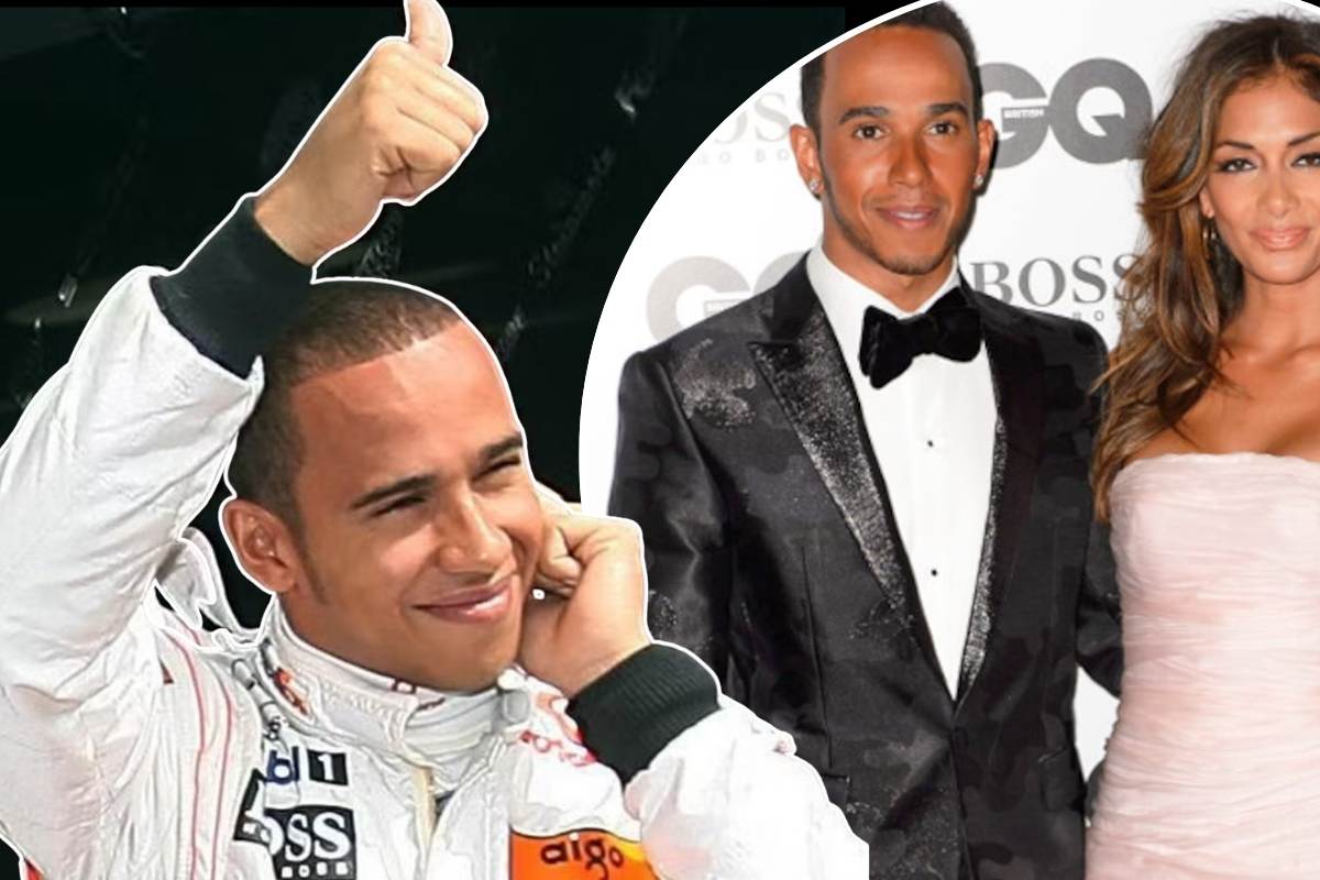 Nicole Scherzinger and Lewis Hamilton