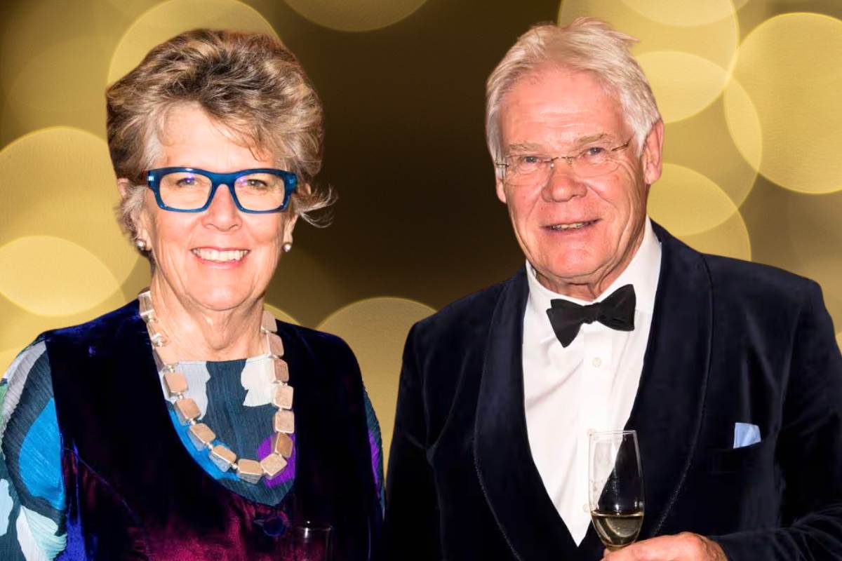 Prue Leith and John Playfair