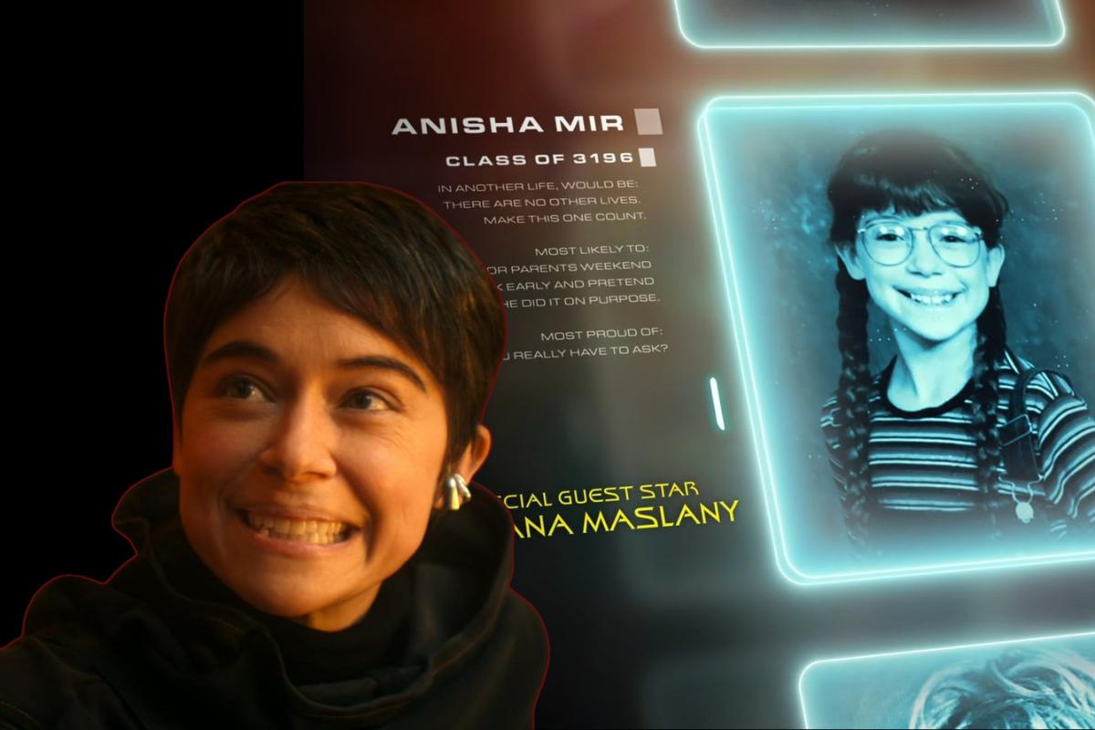 Tatiana Maslany as Anisha in The Star Trek Finale