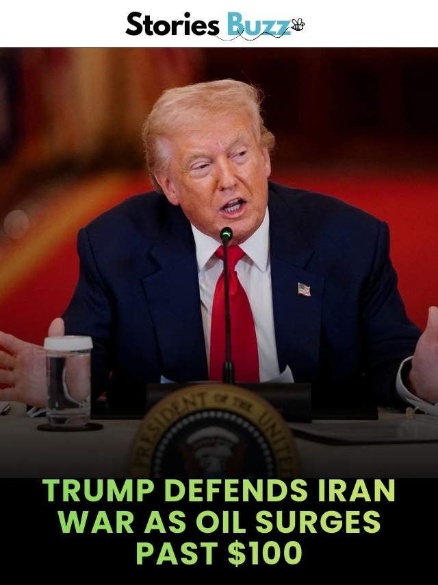 Trump Defends Iran War as Oil Surges Past $100