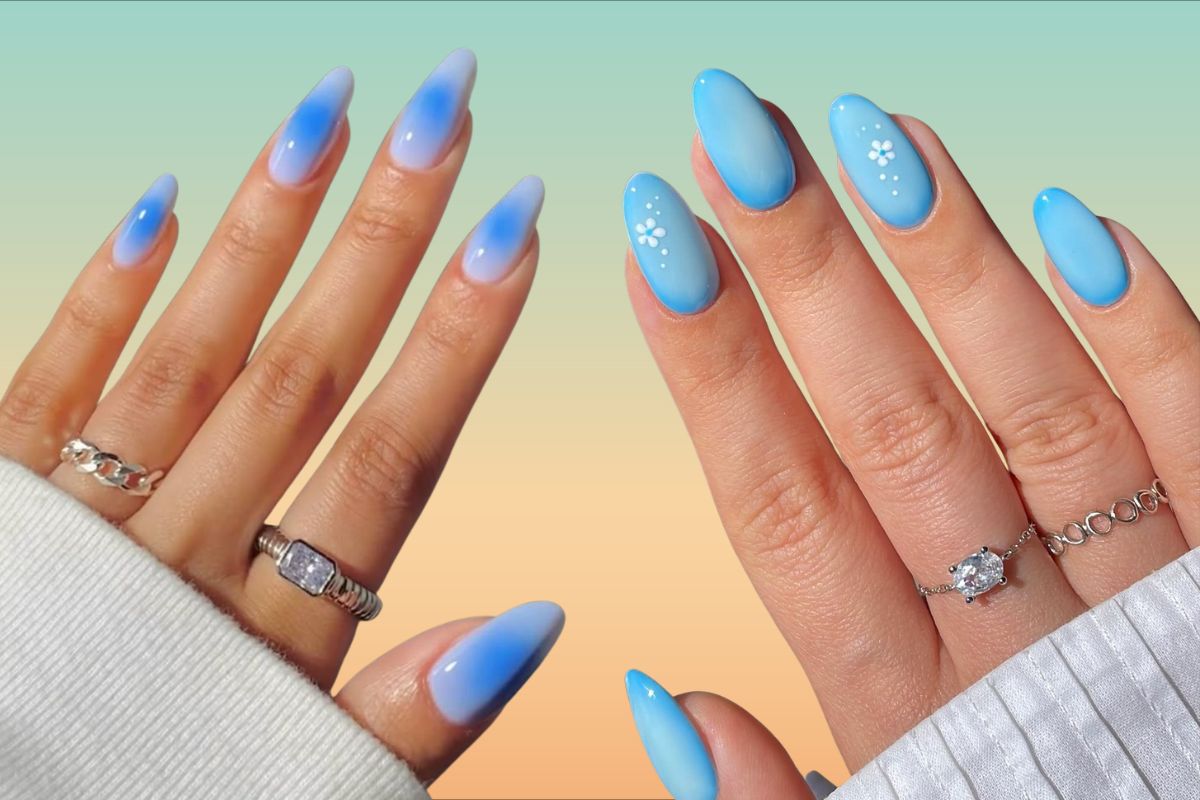 The Blue Mind Aura Summer Holiday Nail Art